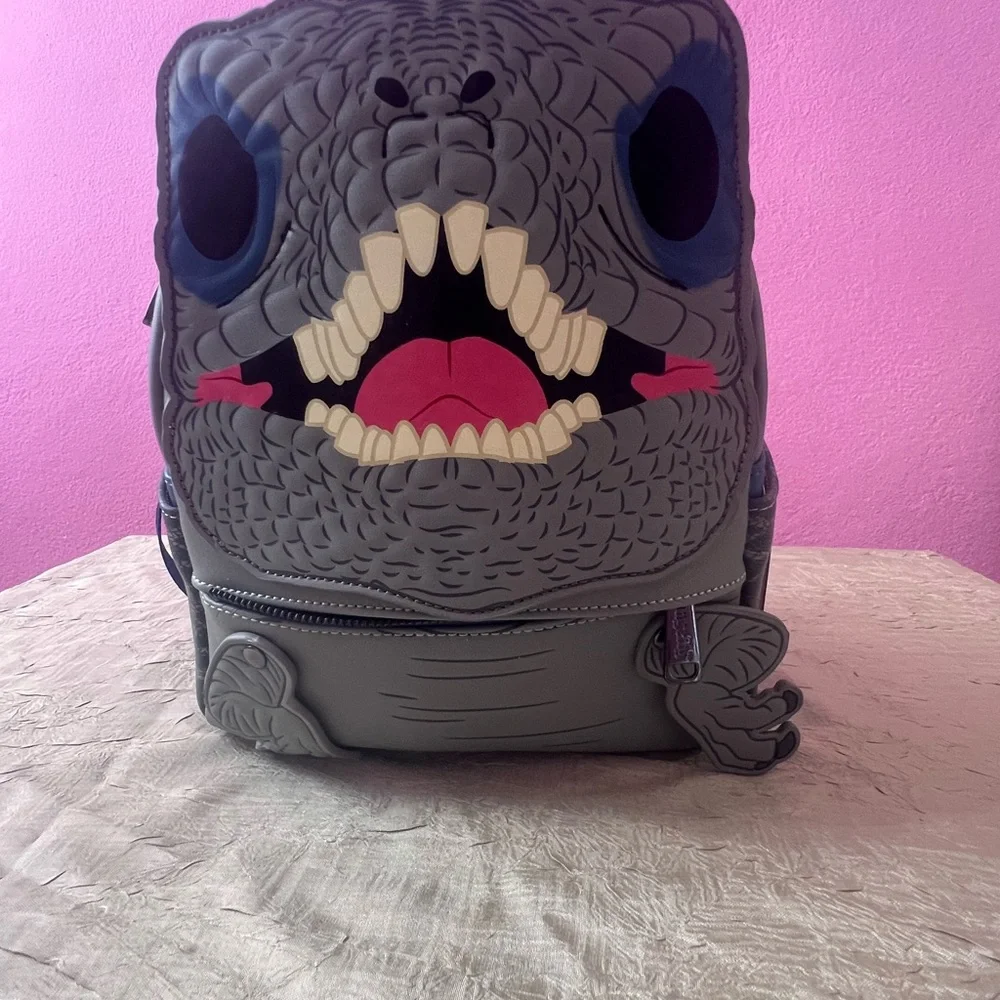 funko jurassic park mini backpack Loungefly Red Sequin and adjustable shoulder straps NEW Funko JURASSIC PARK Mini